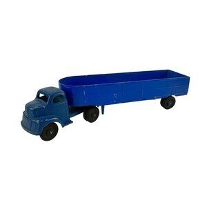 RalsToy Metal Toy Tractor Trailer Blue
